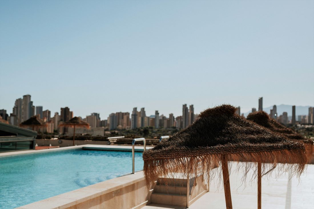 Hotel De Loix Agua Center Benidorm adult only rooftop pool and sundeck