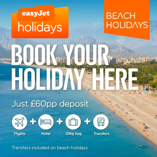 easyJet holidays in Benidorm include transfers and 23kg luggage