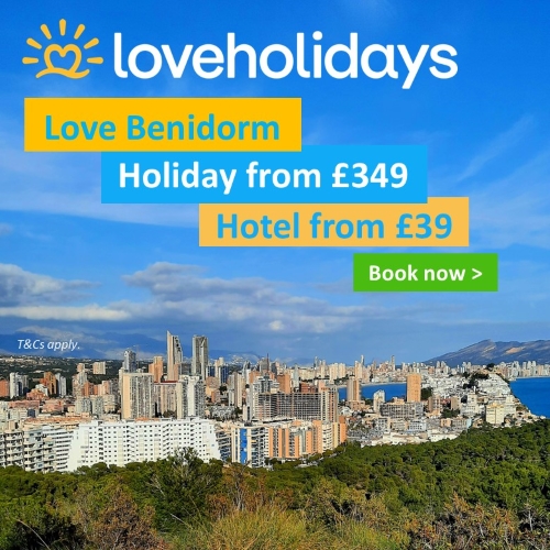 loveholidays for Benidorm cheap holidays and hotels.