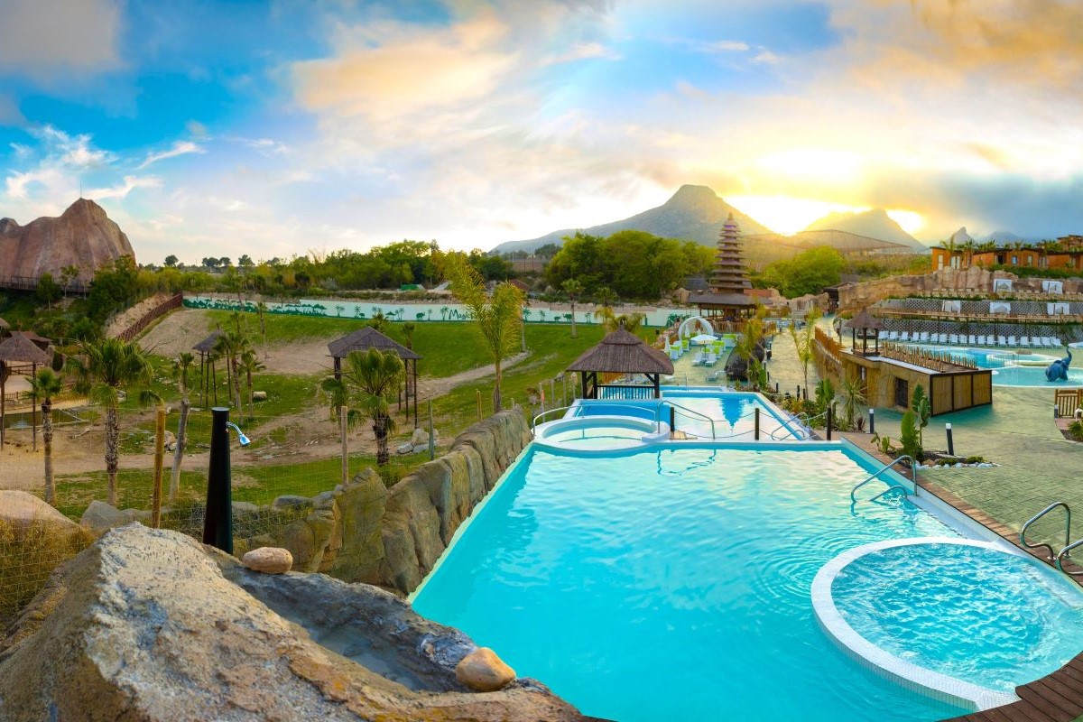 Magic Natura Family Adventure Resort - pools with views of the animals